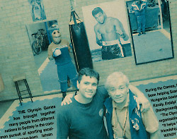 Istvan Solyon and Imre Szanto at Istvan's Eastern Suburbs boxing gym in Daceyville
